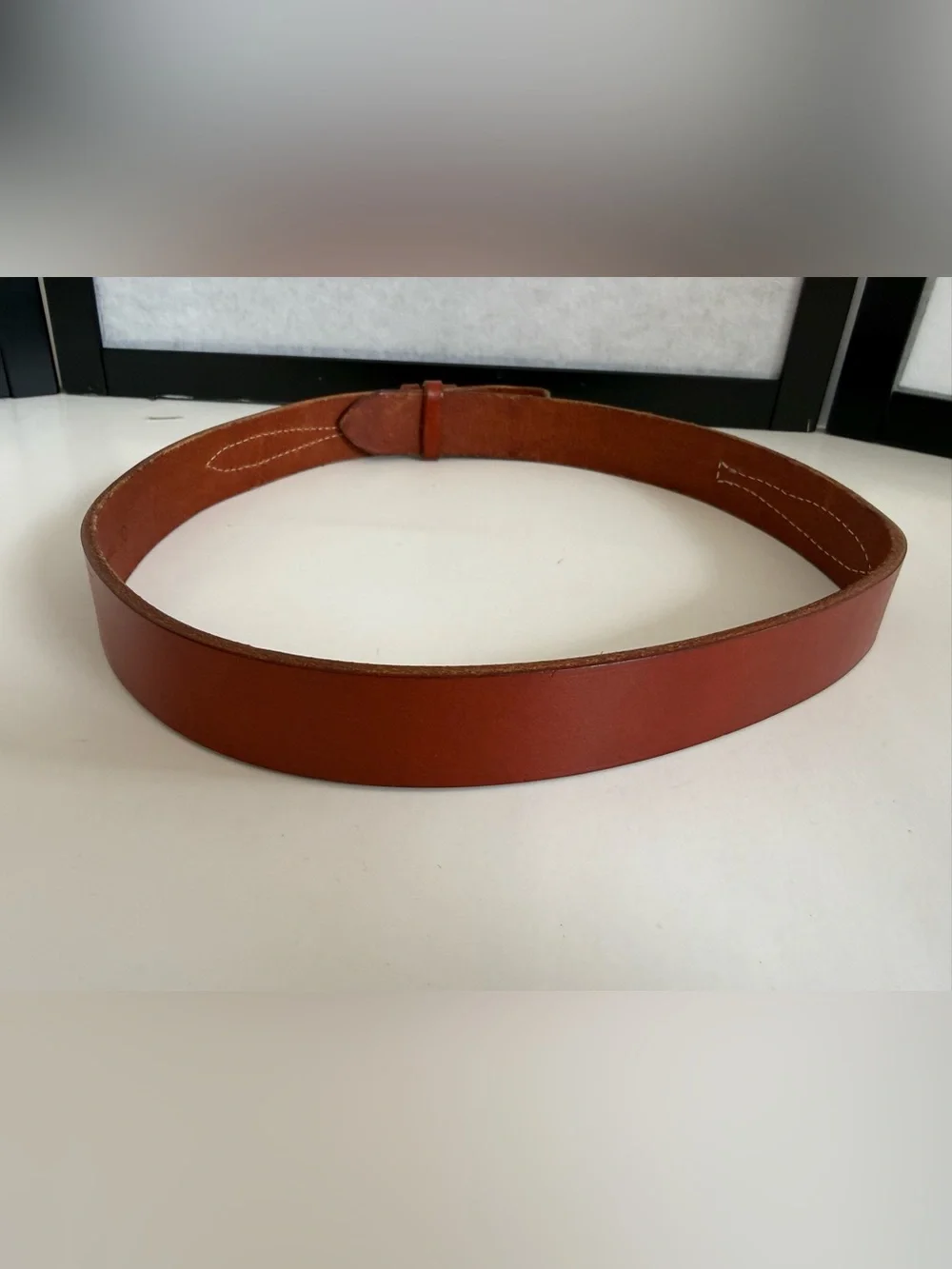 Vintage L.L.Bean Brown Leather Ranger Belt USA Made Size 30